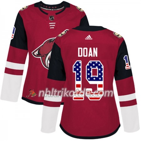 Arizona Coyotes Trikot Shane Doan 19 Adidas 2017-2018 Rot USA Flag Fashion Authentic - Dame